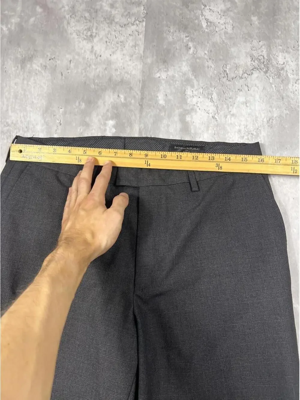 Banana Republic Slim Fit Dress Pants Charcoal Wool Blend Trousers